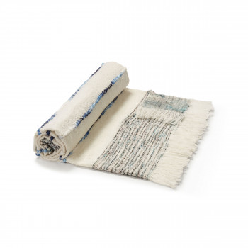 Ginnie - Plaid bicolore en coton 130x170cm