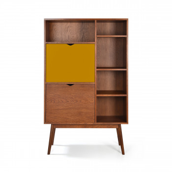 Buffet haut design 2 portes teinté noyer Ström