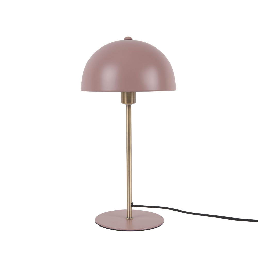 Bonnet - Lampe à poser champignon en métal - Couleur - Rose pastel