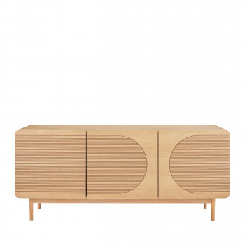Lumanda - Buffet design 3 portes en bois