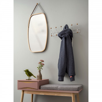 Buoyant - Banc en bois et tissu avec tiroir