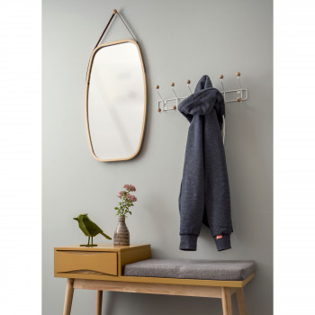 Buoyant - Banc en bois et tissu avec tiroir