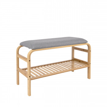 Dure - Banc en bois et tissu