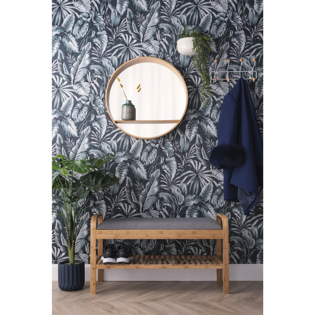 Sheer - Miroir rond en bois ø61cm