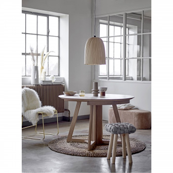 Owen - Table à manger extensible en bois 118-168-218x118cm