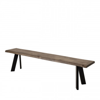 Raw - Banc en bois et métal 190cm