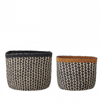 Shana - 2 paniers en abaca