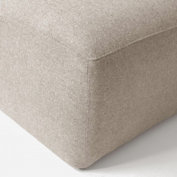 Cayamo - Pouf en tissu 90x70cm
