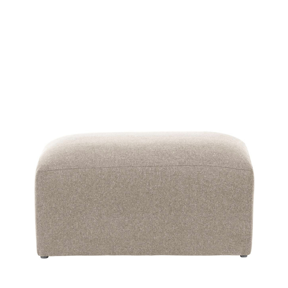 blok - pouf en tissu 90x70cm - couleur - beige