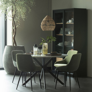 Selin - 2 chaises enveloppantes en velours
