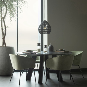 Table à manger ronde Ø150cm en chêne Jozua