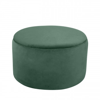 Mucha - Pouf en velours ø55cm
