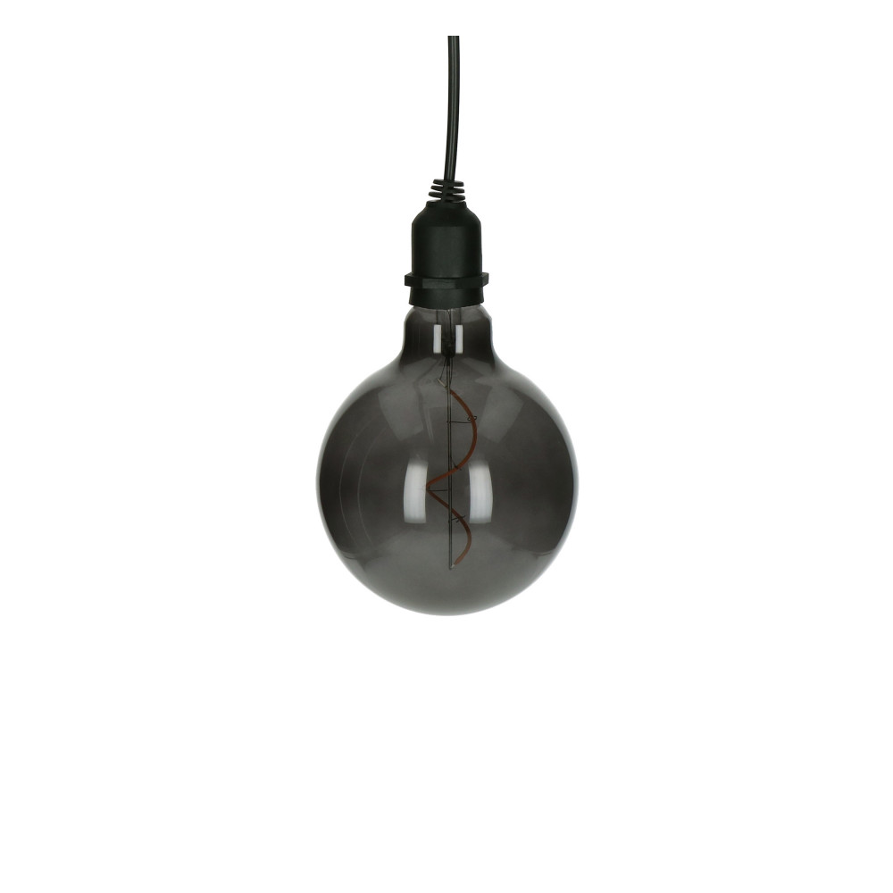 Glow - Baladeuse avec ampoule à filament ø12,5cm - Couleur - Gris fumé