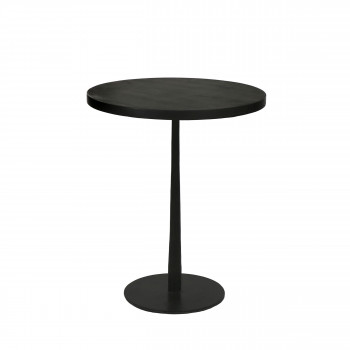Bistro - Table de bistrot ronde en bois et métal ø50cm