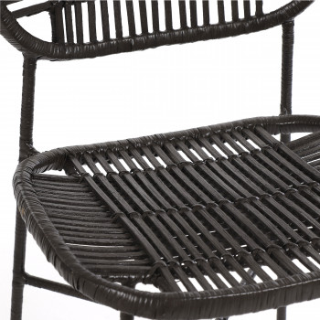 Geneva - Chaise en rotin et métal