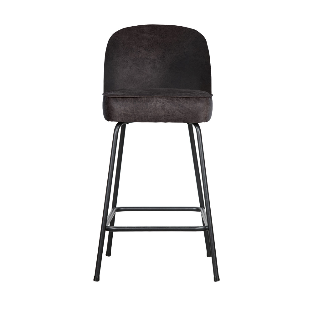 vogue - tabouret de bar en simili 65cm - couleur - noir