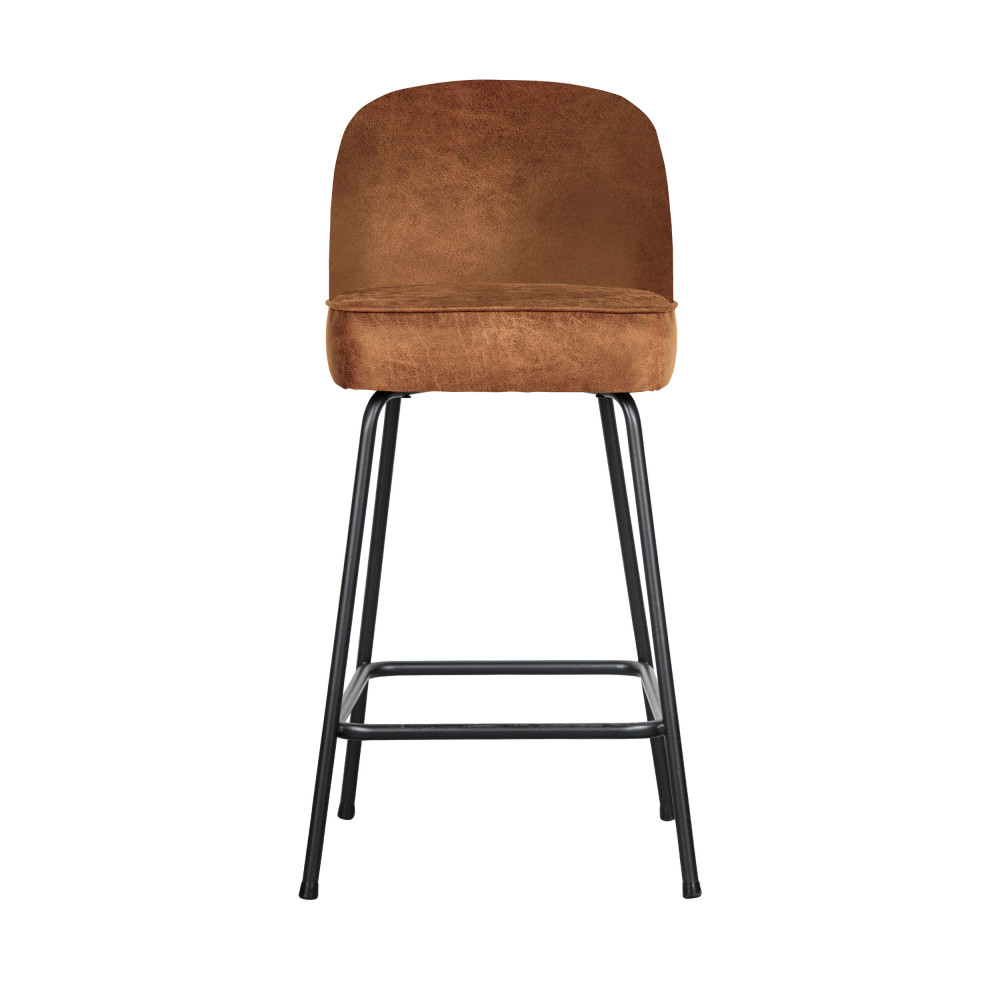 vogue - tabouret de bar en simili 65cm - couleur - cognac