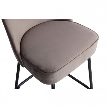Vogue - Tabouret de bar en velours 65cm