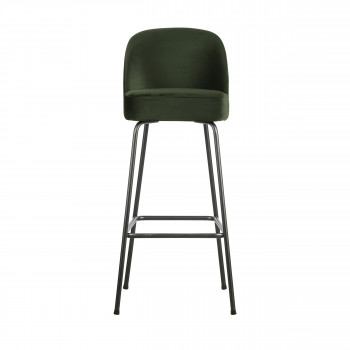 Vogue - Tabouret de bar en velours 80cm