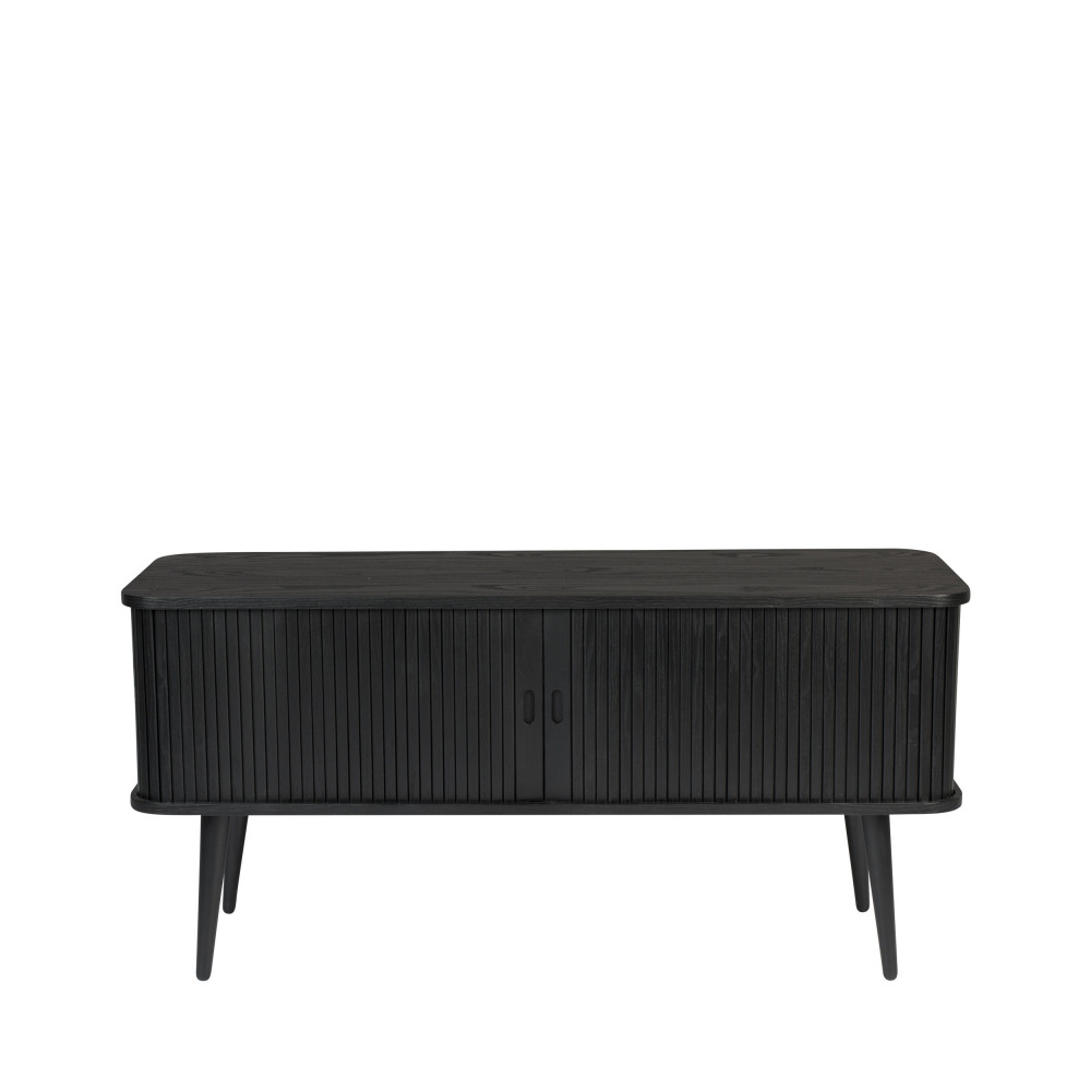 Barbier - Buffet design bois - Couleur - Noir