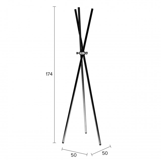 Darwin - Porte-manteaux trépied en métal