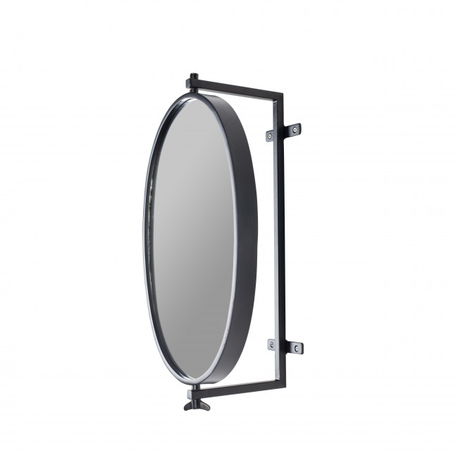 Lara - Miroir ovale en métal