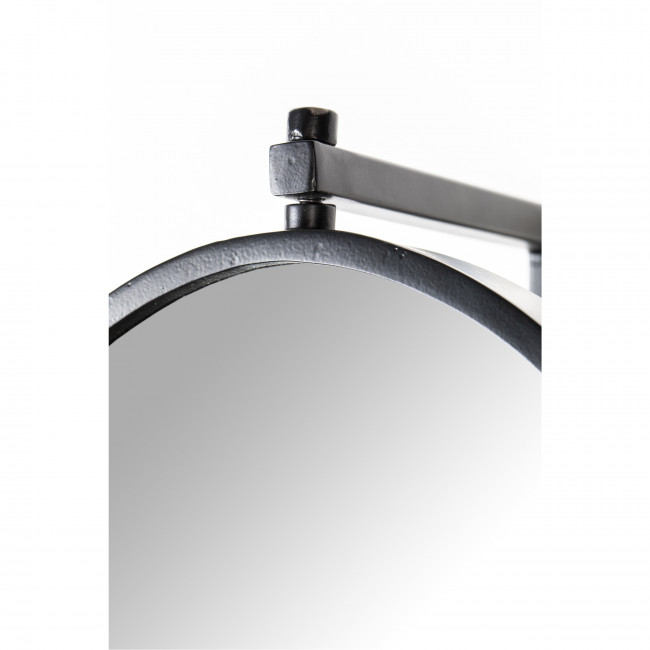 Lara - Miroir ovale en métal