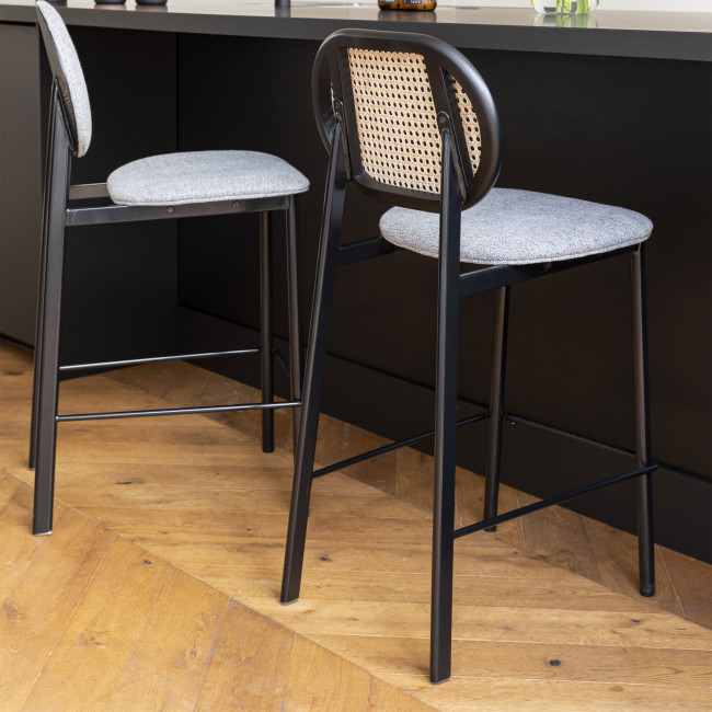 Spike - Tabouret de bar en tissu 65cm