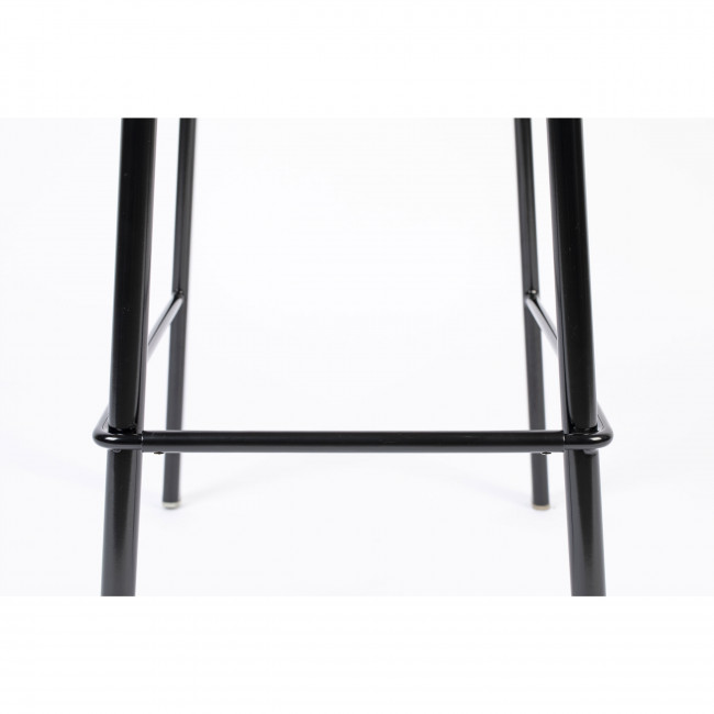 Spike - Tabouret de bar en tissu et cannage 65cm