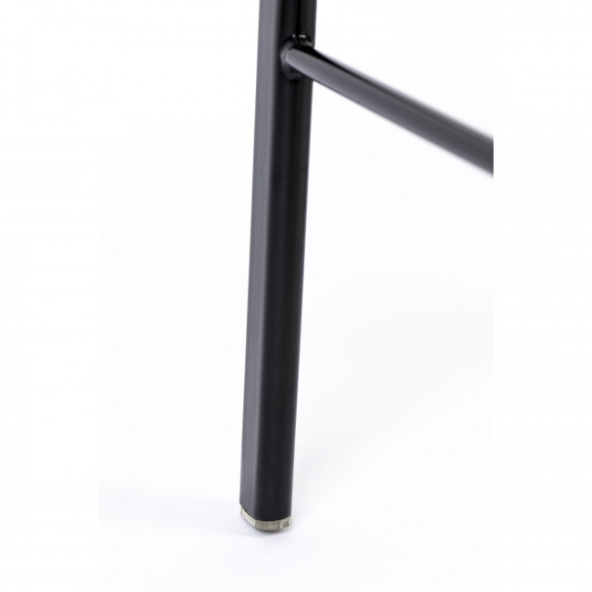 Spike - Tabouret de bar en tissu et cannage 65cm