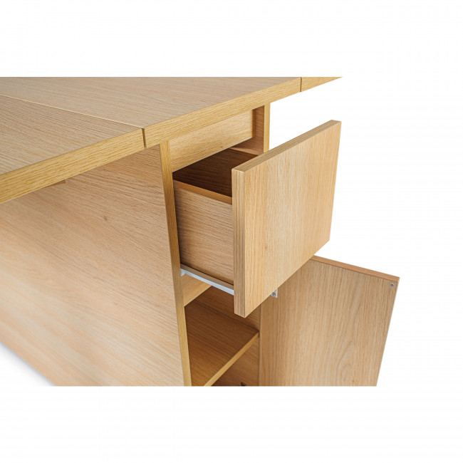 Kungla - Table à manger pliable en bois 170x90cm