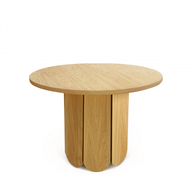 Soft - Table à manger ronde en bois massif ø100cm