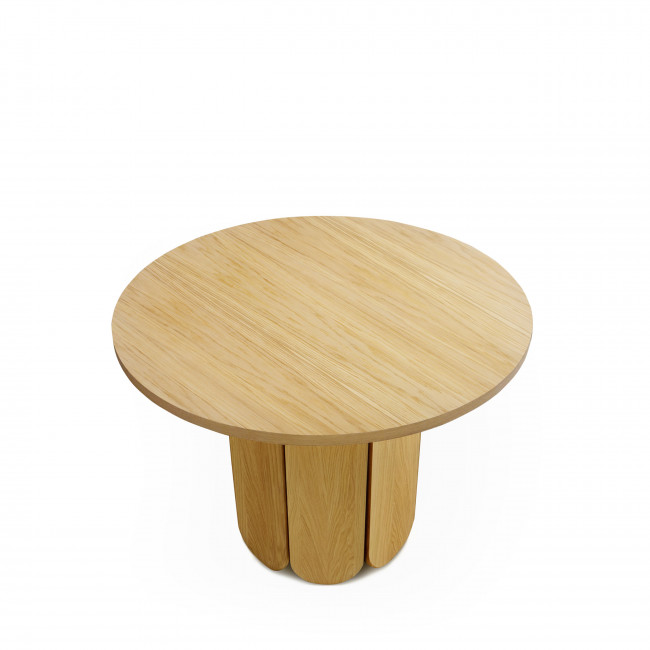 Soft - Table à manger ronde en bois massif ø100cm