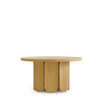 Soft - Table basse ronde en bois massif ø78cm