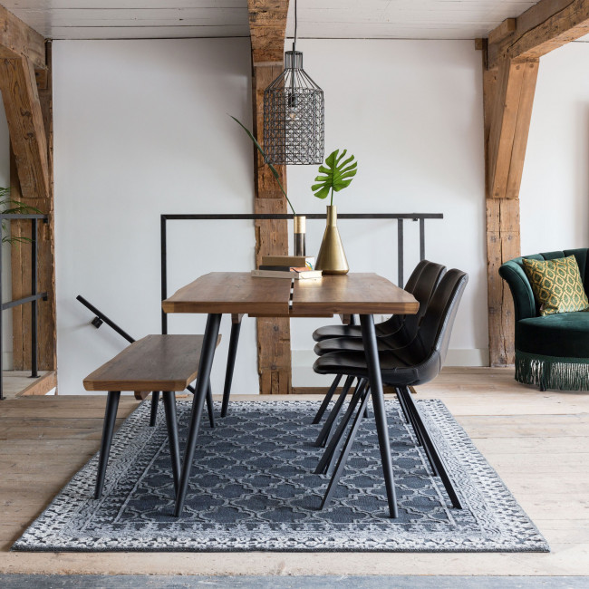 Alagon - Banc en bois et métal 160cm