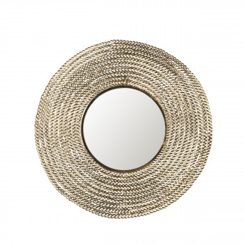Gauri - Miroir rond en métal ø60cm