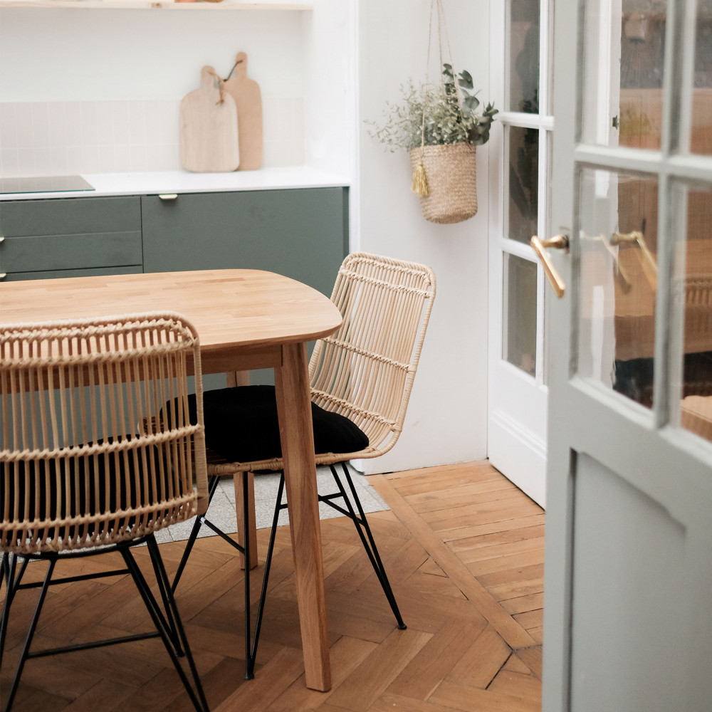 Bureau avec étagère design industriel en bois et métal LUDINE