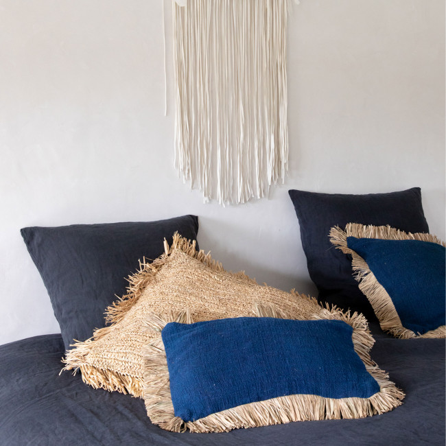 Saint Tropez - Coussin en coton et fibre naturelle 50x50cm