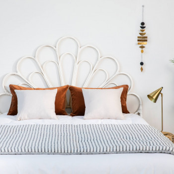 Singaraja - Tête de lit design en rotin 180cm