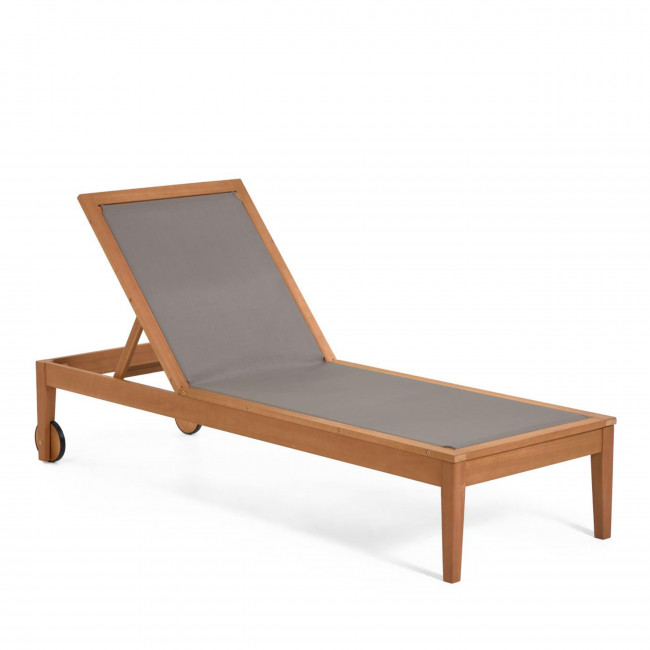 Caterin - Chaise longue en bois massif