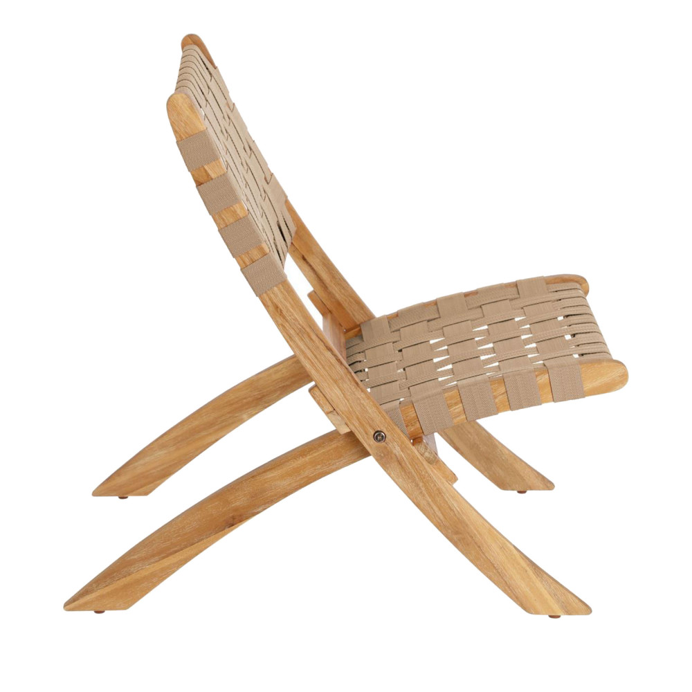 Chaise pliante design en bois Kave Home - CHABELI