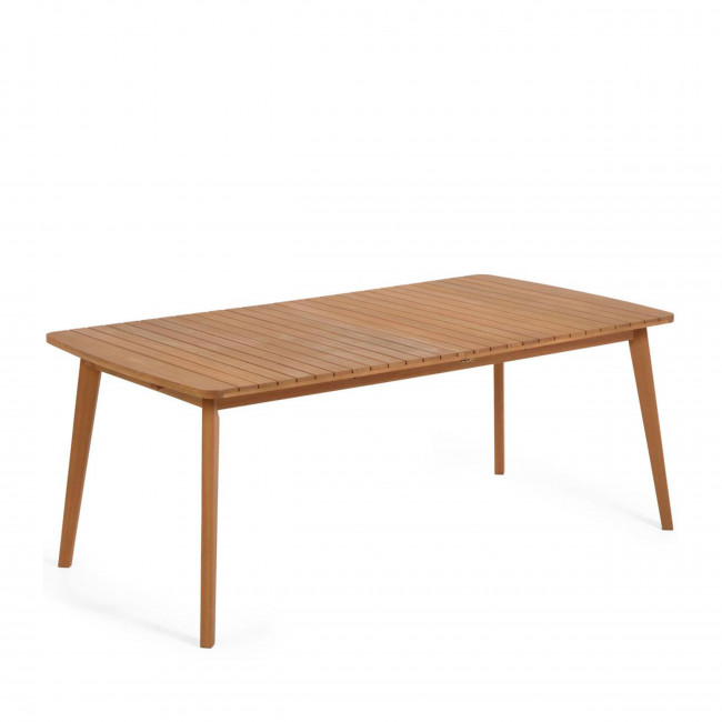 Hanzel - Table à manger de jardin extensible en bois