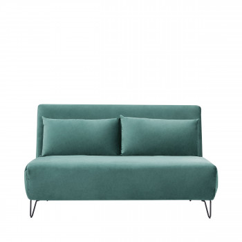 Joe Harper - Canapé convertible 2 places en velours