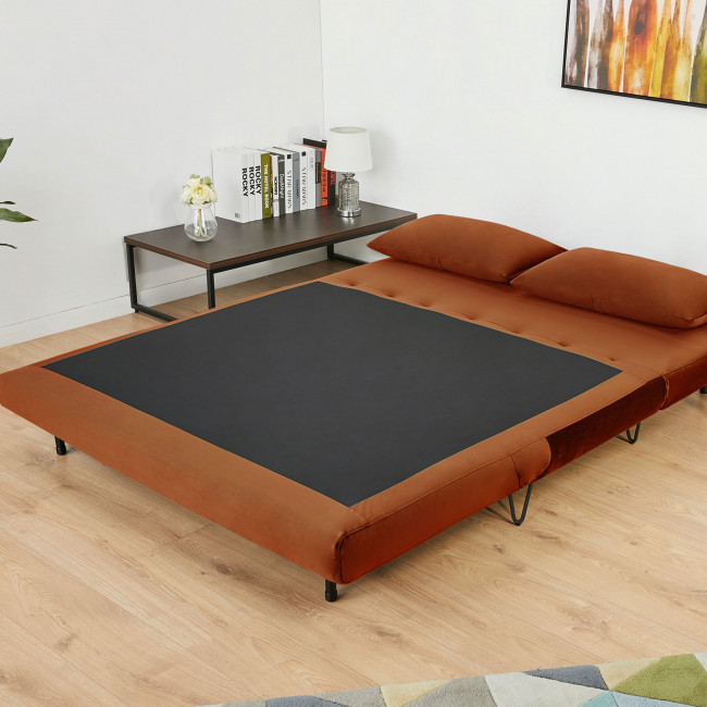 Joe Harper - Canapé convertible 2 places en velours