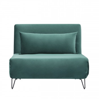 Joe Harper - Fauteuil convertible en velours