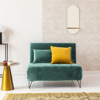 Joe Harper - Fauteuil convertible en velours