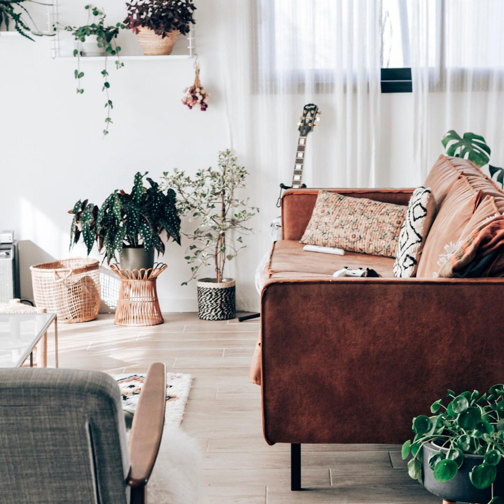 Grand canapé 4 places vintage Bronco 