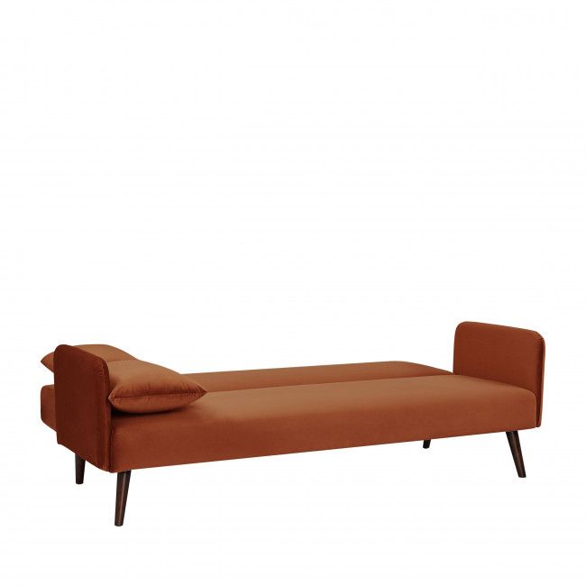 Canapé convertible 3 places velours Nielson