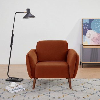 Rawlins - Fauteuil en velours