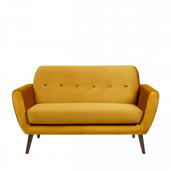 Banquette 2 places velours Epicure